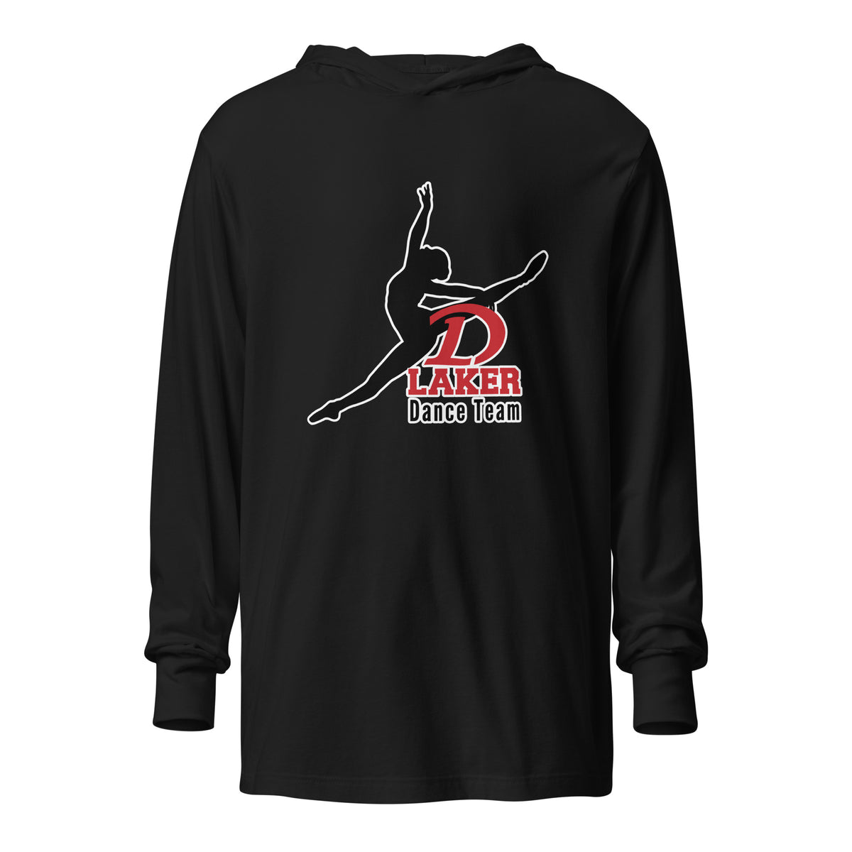 Performance | Hooded Long Sleeve T Shirt | Detroit Lakes Dance | Valor Varsity Logo