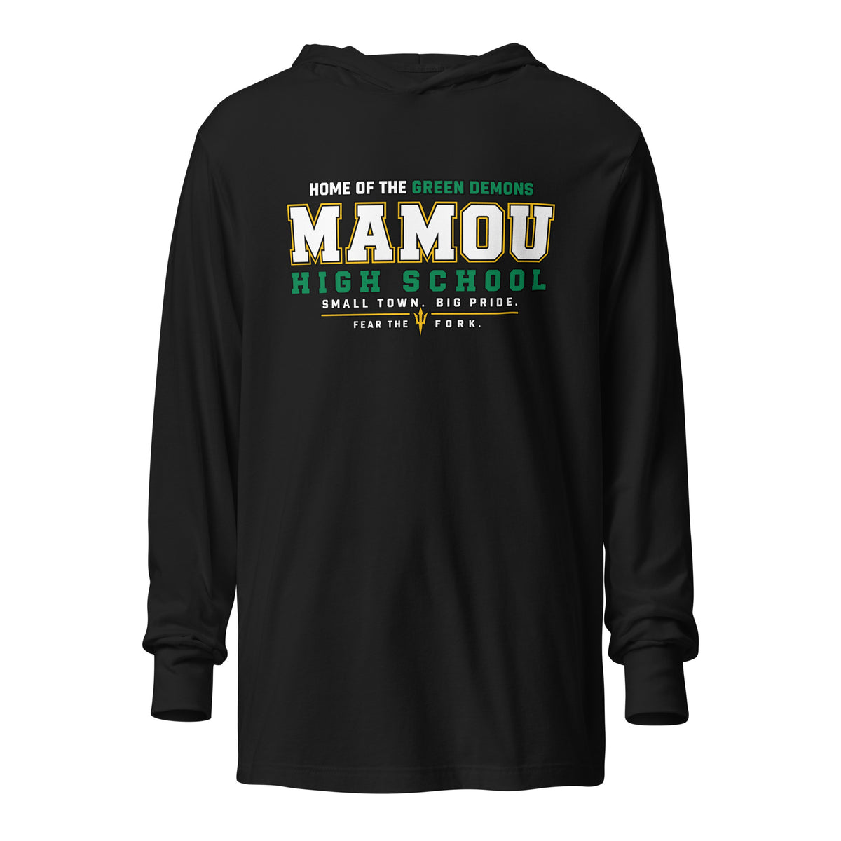 Performance | Hooded Long Sleeve T Shirt | Mamou High School | Vanguard Logo