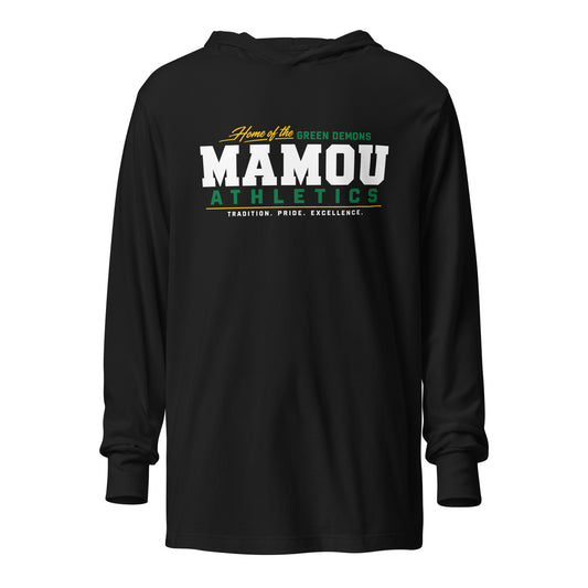 Performance | Hooded Long Sleeve T Shirt | Mamou High School | Modern Script Logo
