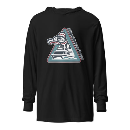 Performance | Hooded Long Sleeve T Shirt | Allen Marine | Crest Logo