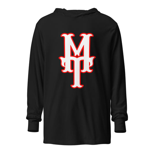 Performance | Hooded Long Sleeve T Shirt | MT | Lettermark Logo