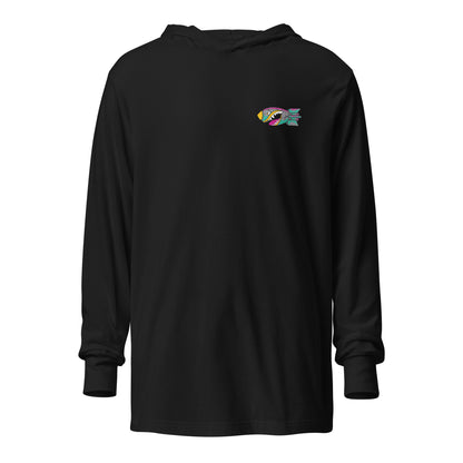 Performance | Hooded Long Sleeve T Shirt | Buffalo Bomb Squad 12u Softball | Icon Logo