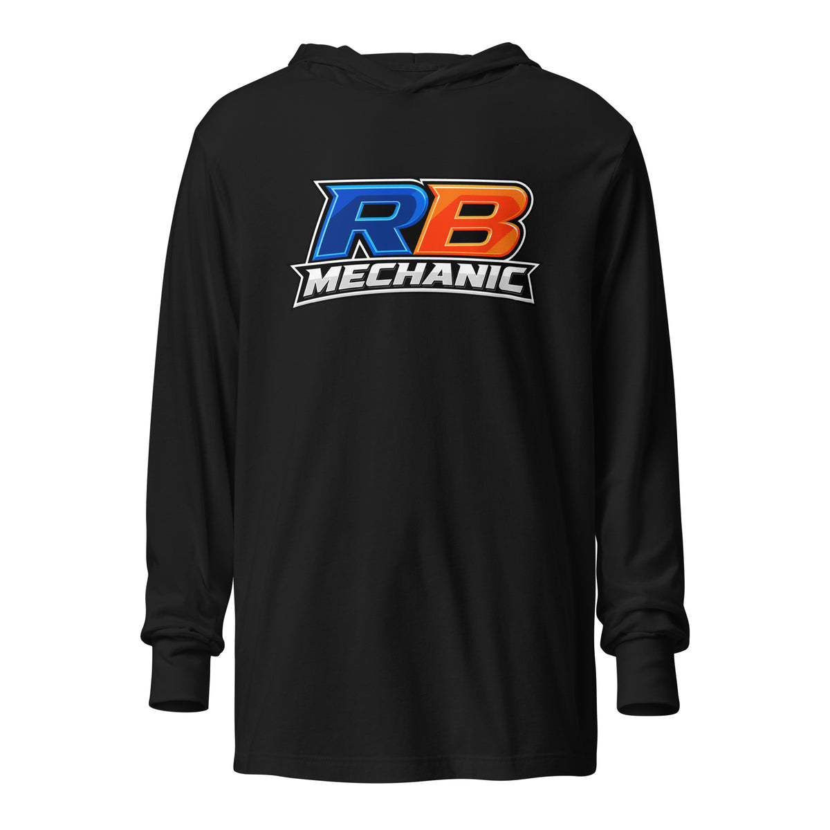 Performance | Hooded Long Sleeve T Shirt | RB Mechanic | Crest Logo
