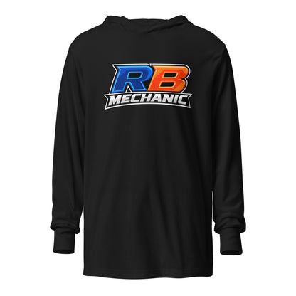 Performance | Hooded Long Sleeve T Shirt | RB Mechanic | Crest Logo