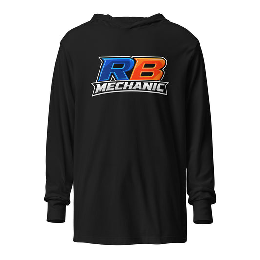 Performance | Hooded Long Sleeve T Shirt | RB Mechanic | Crest Logo