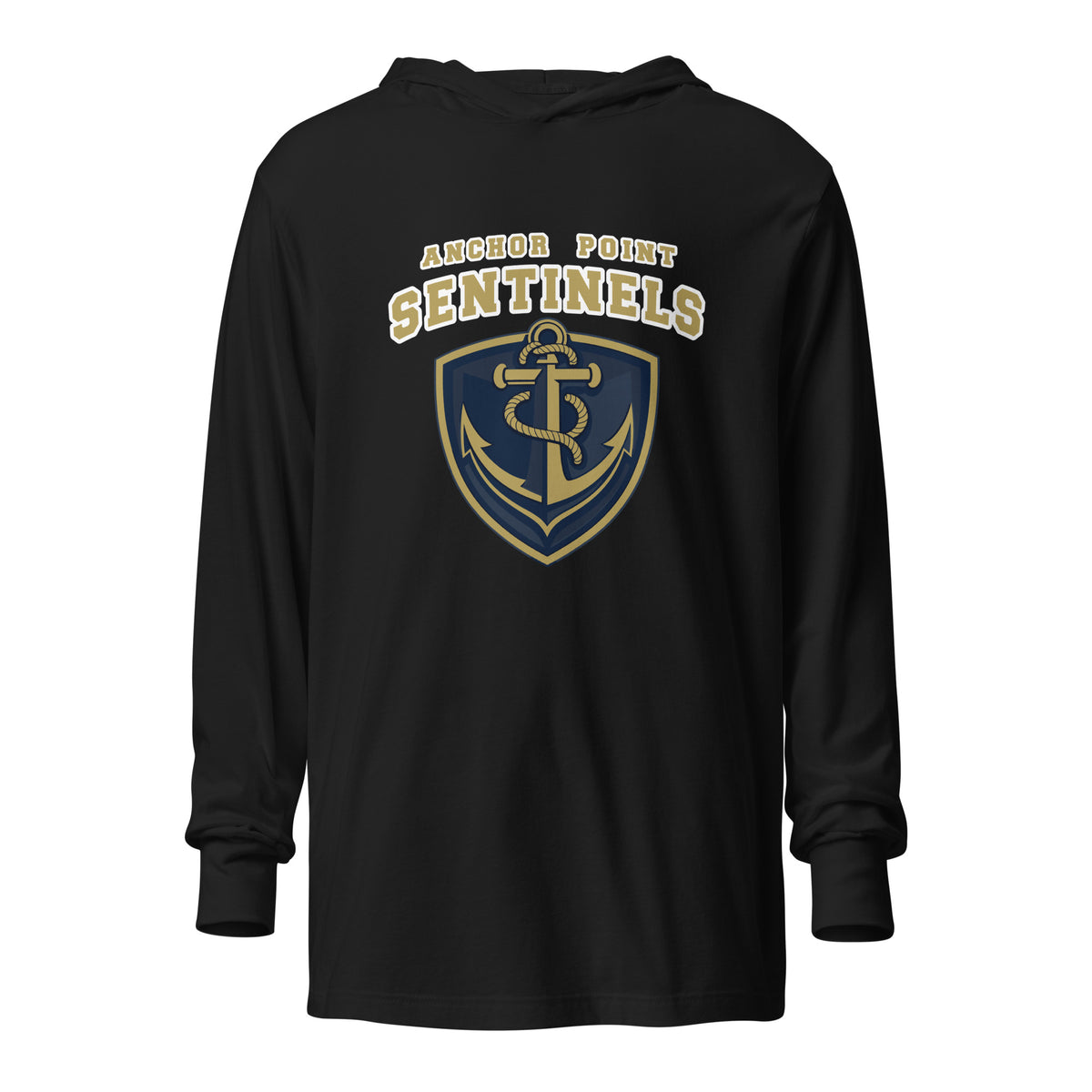 Performance | Hooded Long Sleeve T Shirt | Anchor Point | Crest Logo