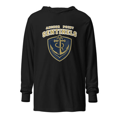 Performance | Hooded Long Sleeve T Shirt | Anchor Point | Crest Logo