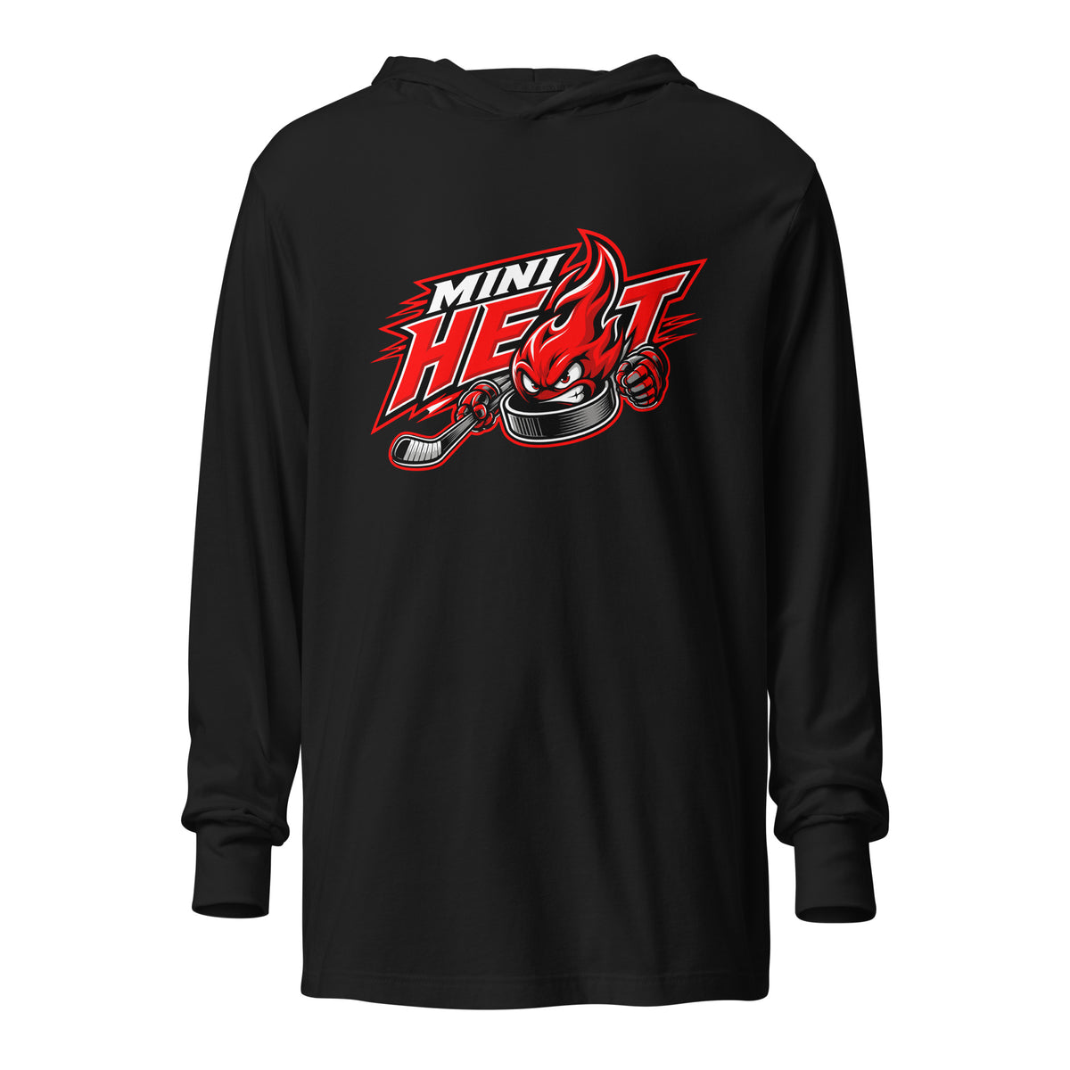 Performance | Hooded Long Sleeve T Shirt | MINI HEAT | Emblem Logo