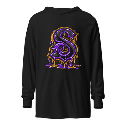 Performance | Hooded Long Sleeve T Shirt | Naples Sirens | Lettermark Logo