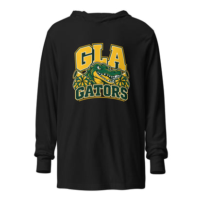 Performance | Hooded Long Sleeve T Shirt | GLA Gators Cheer Team | Emblem Logo