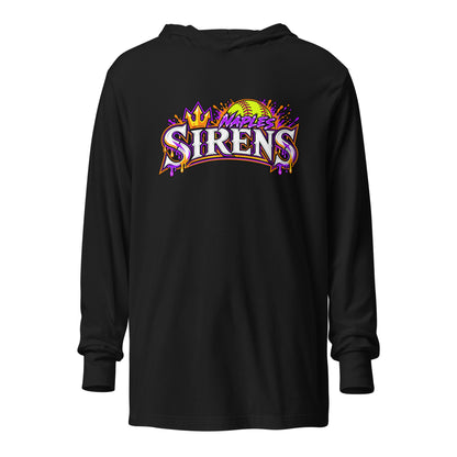 Performance | Hooded Long Sleeve T Shirt | Naples Sirens | Emblem Logo
