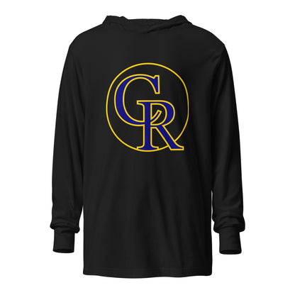 Performance | Hooded Long Sleeve T Shirt | Chestnut Ridge Lions Football | Crest Logo