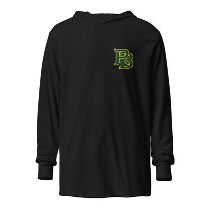 Performance | Hooded Long Sleeve T Shirt | South Bend River Bandits | Crest Logo