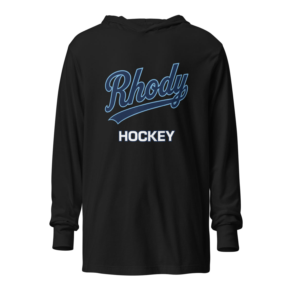 Performance | Hooded Long Sleeve T Shirt | URI Men’s Hockey | Athletics Logo