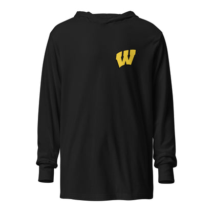Performance | Hooded Long Sleeve T Shirt | Ava | Lettermark Logo