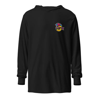 Performance | Hooded Long Sleeve T Shirt | Wild Thangs | Emblem Logo