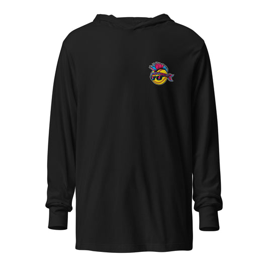 Performance | Hooded Long Sleeve T Shirt | Wild Thangs | Emblem Logo