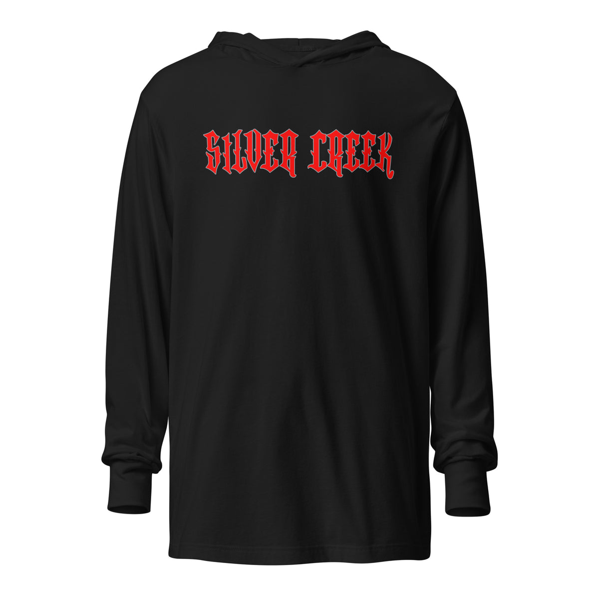 Performance | Hooded Long Sleeve T Shirt | Silver Creek 12U Schreiber | Modern Script Logo