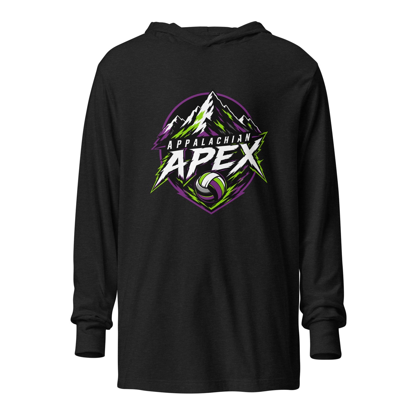 Performance | Hooded Long Sleeve T Shirt | Appalachian Apex | Summit Emblem Logo
