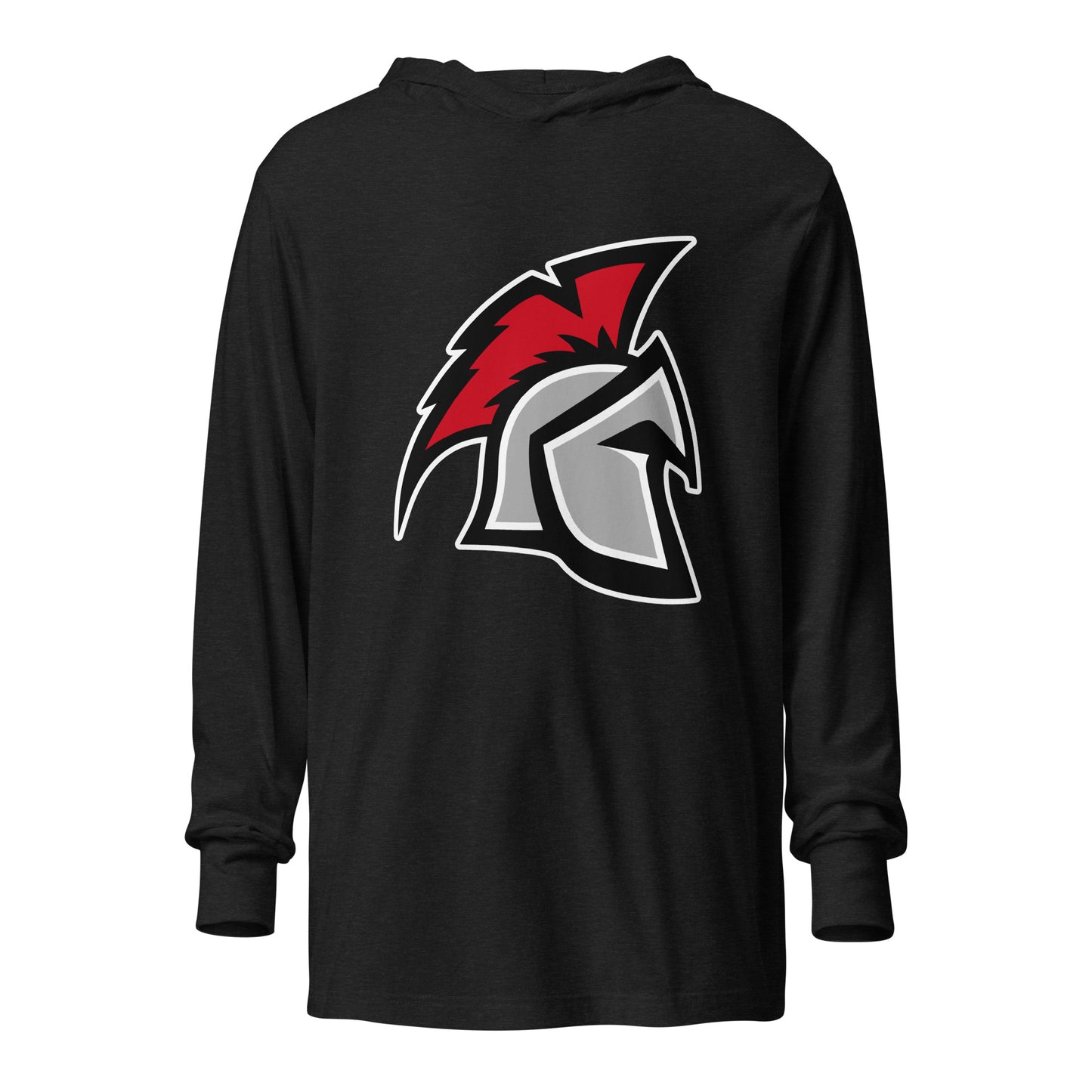 Performance | Hooded Long Sleeve T Shirt | Sanford Spartans | Emblem Logo