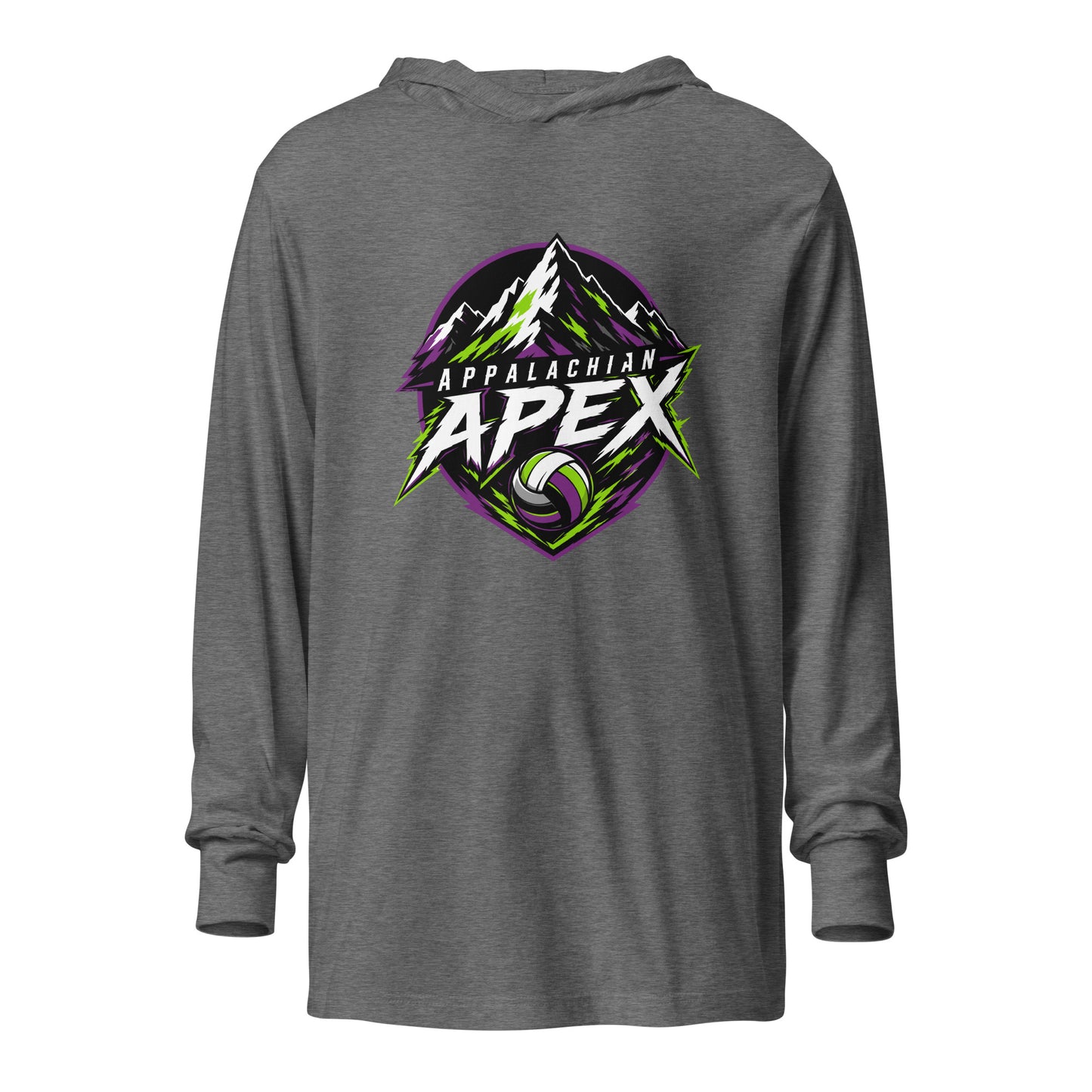 Performance | Hooded Long Sleeve T Shirt | Appalachian Apex | Summit Emblem Logo