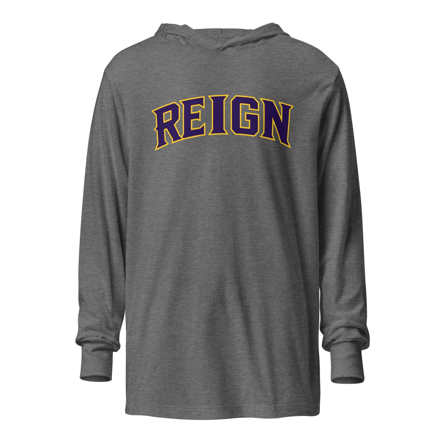 Performance | Hooded Long Sleeve T Shirt | REIGN 10U Softball | Script Logo