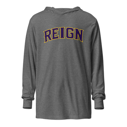 Performance | Hooded Long Sleeve T Shirt | REIGN 10U Softball | Script Logo