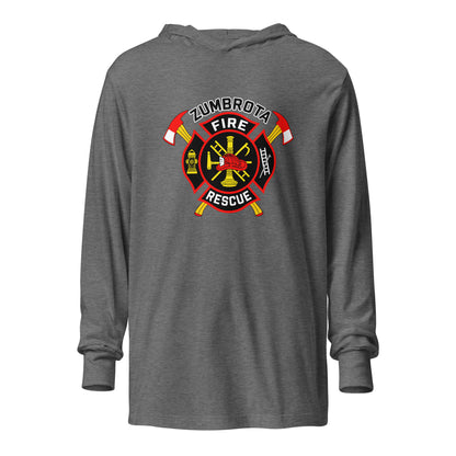 Performance | Hooded Long Sleeve T Shirt | Zumbrota Fire Department | Vanguard Logo