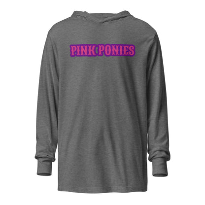Performance | Hooded Long Sleeve T Shirt | Pink Pony Athletic Club | Script Logo