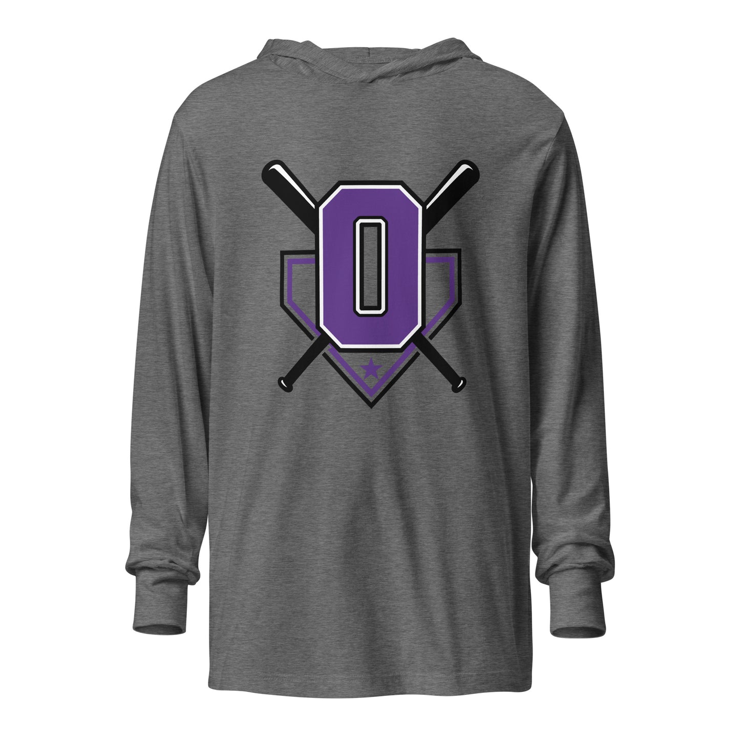 Performance | Hooded Long Sleeve T Shirt | Carolina Outlaws Baseball | Vanguard Logo