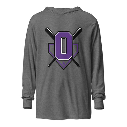 Performance | Hooded Long Sleeve T Shirt | Carolina Outlaws Baseball | Vanguard Logo