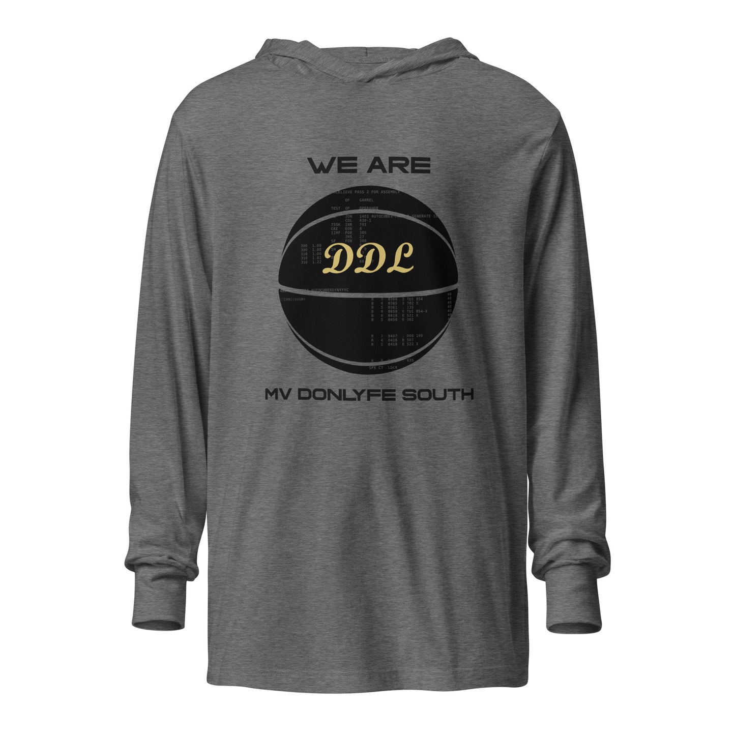 Performance | Hooded Long Sleeve T Shirt | Official DDL Merchandise | Emblem Logo