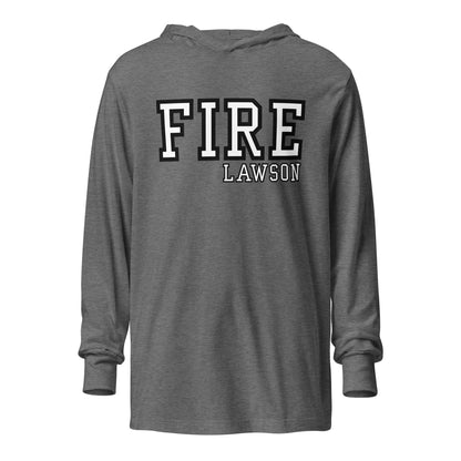 Performance | Hooded Long Sleeve T Shirt | Lawson Fire Department | Script Logo