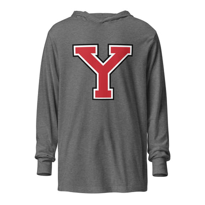 Performance | Hooded Long Sleeve T Shirt | Yukon Student Council | Y-Mark Logo