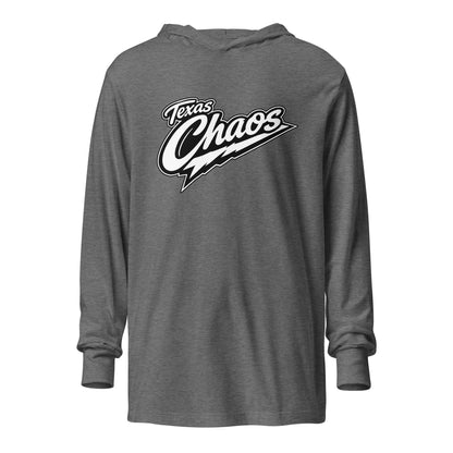 Performance | Hooded Long Sleeve T Shirt | Texas Chaos | Emblem Logo