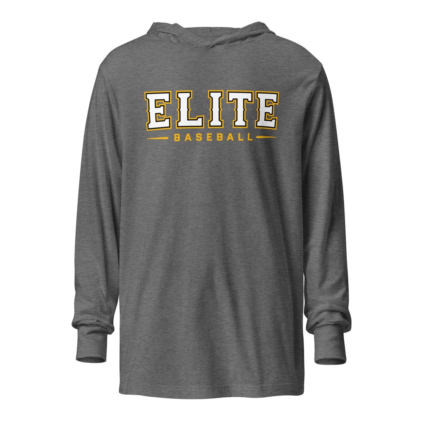Performance | Hooded Long Sleeve T Shirt | Elite Baseball | Vanguard Logo