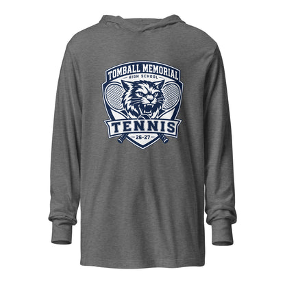 Performance | Hooded Long Sleeve T Shirt | TMHS Tennis | Shield Logo