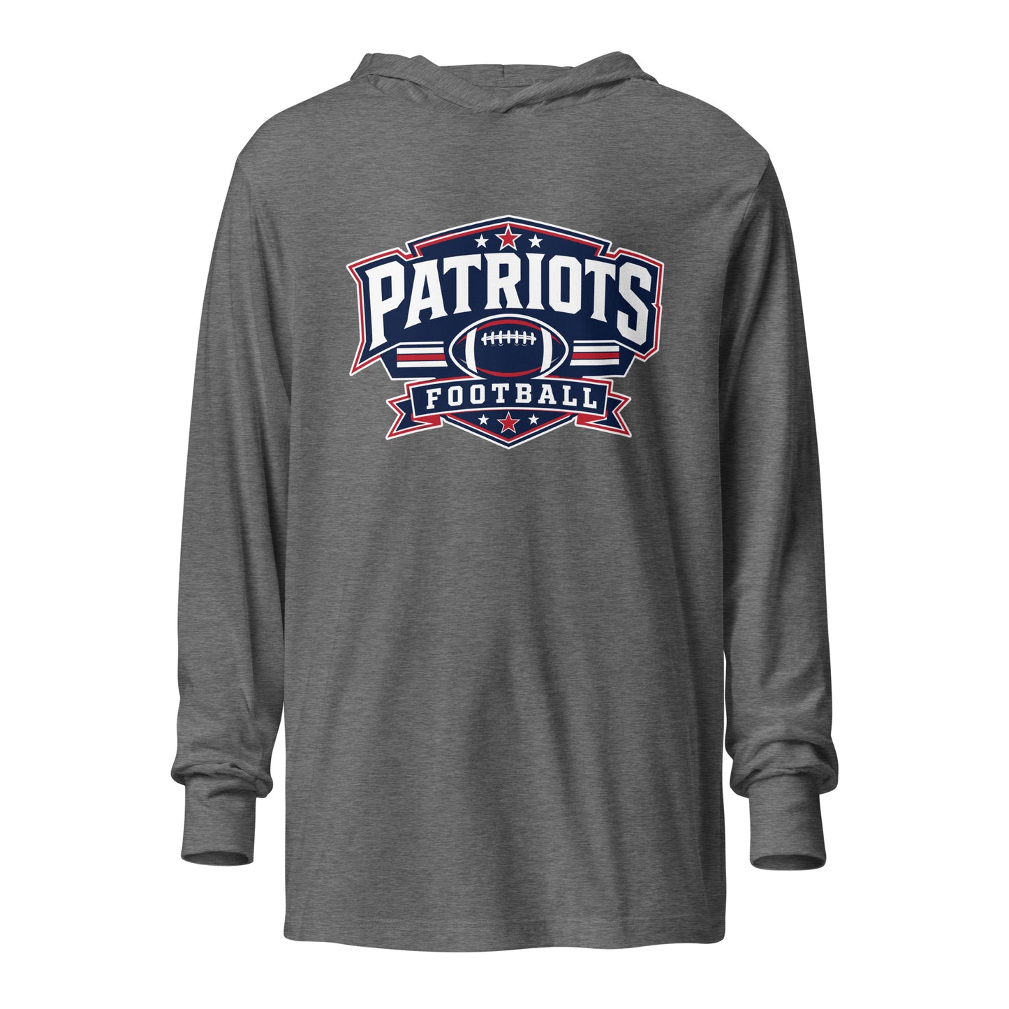 Performance | Hooded Long Sleeve T Shirt | Maximum Velocity Youth Sports | Athletics Logo
