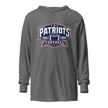 Performance | Hooded Long Sleeve T Shirt | Maximum Velocity Youth Sports | Athletics Logo