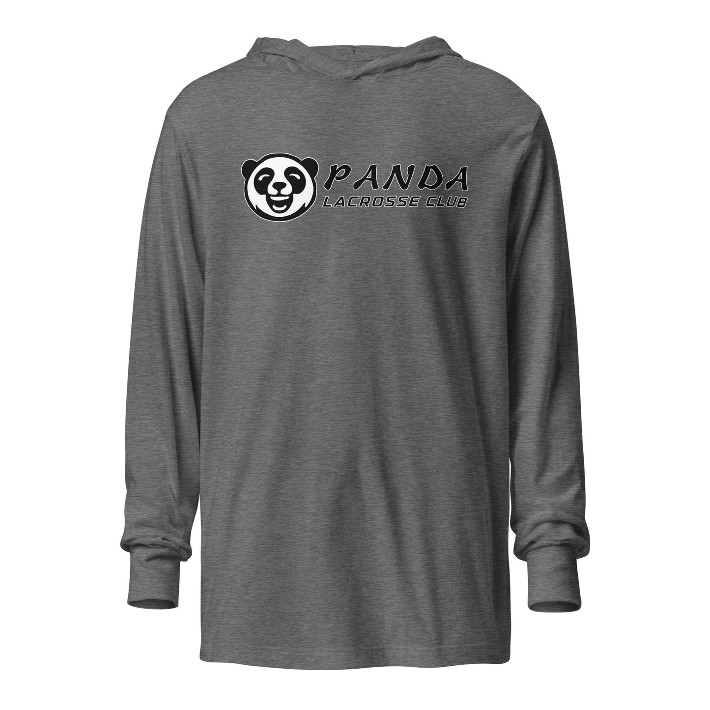 Performance | Hooded Long Sleeve T Shirt | Panda Lacrosse Club | Crest Logo