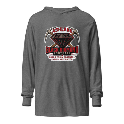 Performance | Hooded Long Sleeve T Shirt | Ashland Black Diamonds | Vanguard Logo