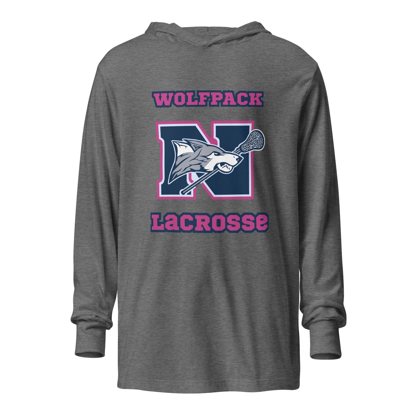 Performance | Hooded Long Sleeve T Shirt | North Paulding Lacrosse | Apex Logo