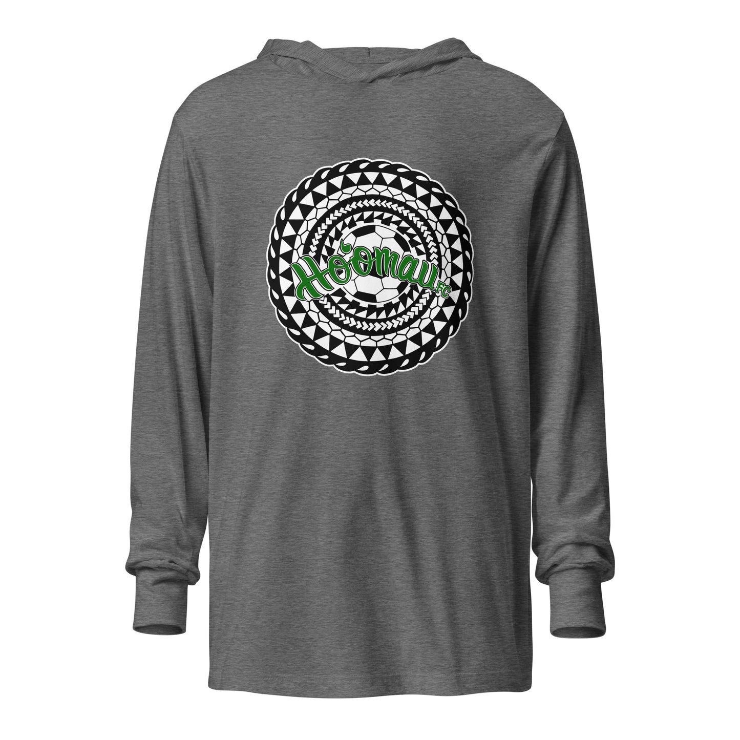 Performance | Hooded Long Sleeve T Shirt | Hoomau FC | Emblem Logo