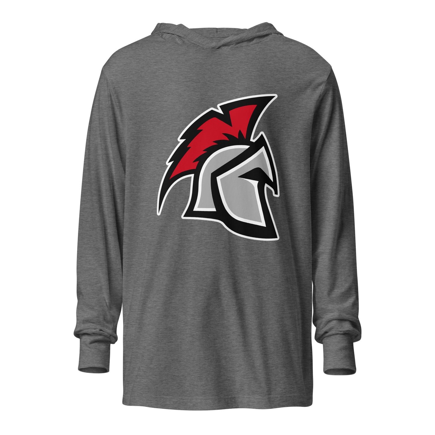 Performance | Hooded Long Sleeve T Shirt | Sanford Spartans | Emblem Logo
