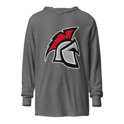 Performance | Hooded Long Sleeve T Shirt | Sanford Spartans | Emblem Logo