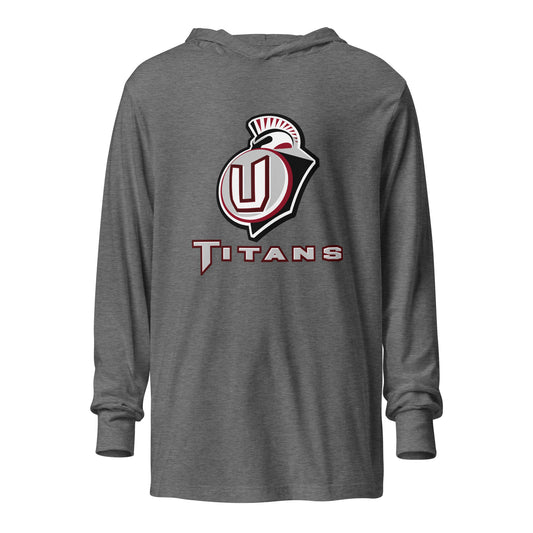Performance | Hooded Long Sleeve T Shirt | Union Gymnastics | Emblem Logo