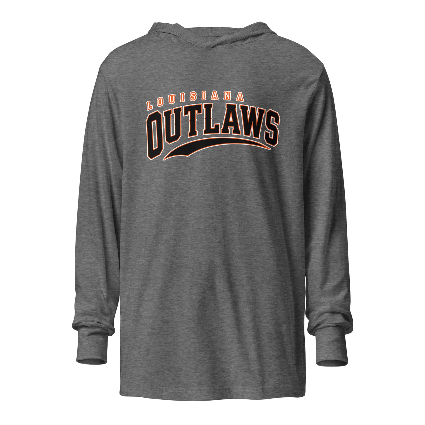 Performance | Hooded Long Sleeve T Shirt | Louisiana Outlaws | Vanguard Logo