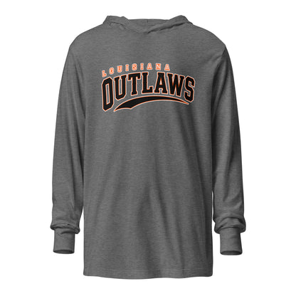 Performance | Hooded Long Sleeve T Shirt | Louisiana Outlaws | Vanguard Logo