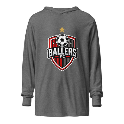 Performance | Hooded Long Sleeve T Shirt | Ballers FC | Shield Logo