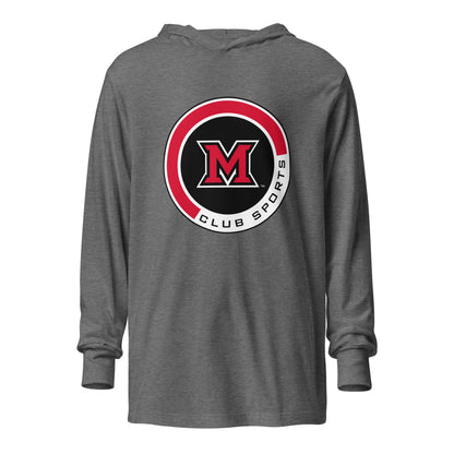 Performance | Hooded Long Sleeve T Shirt | Miami Women's Hockey | Badge Logo